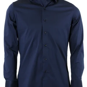 Camicia classica in cotone elasticizzato collo classico