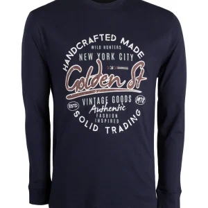 T-Shirt manica lunga uomo con maxi stampa sul petto