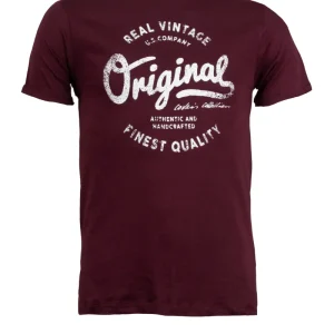 T-Shirt tinta unita con stampa sul petto