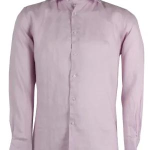 Camicia manica lunga 100% lino collo classico