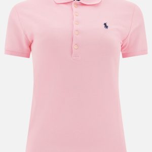 Polo con logo in cotone