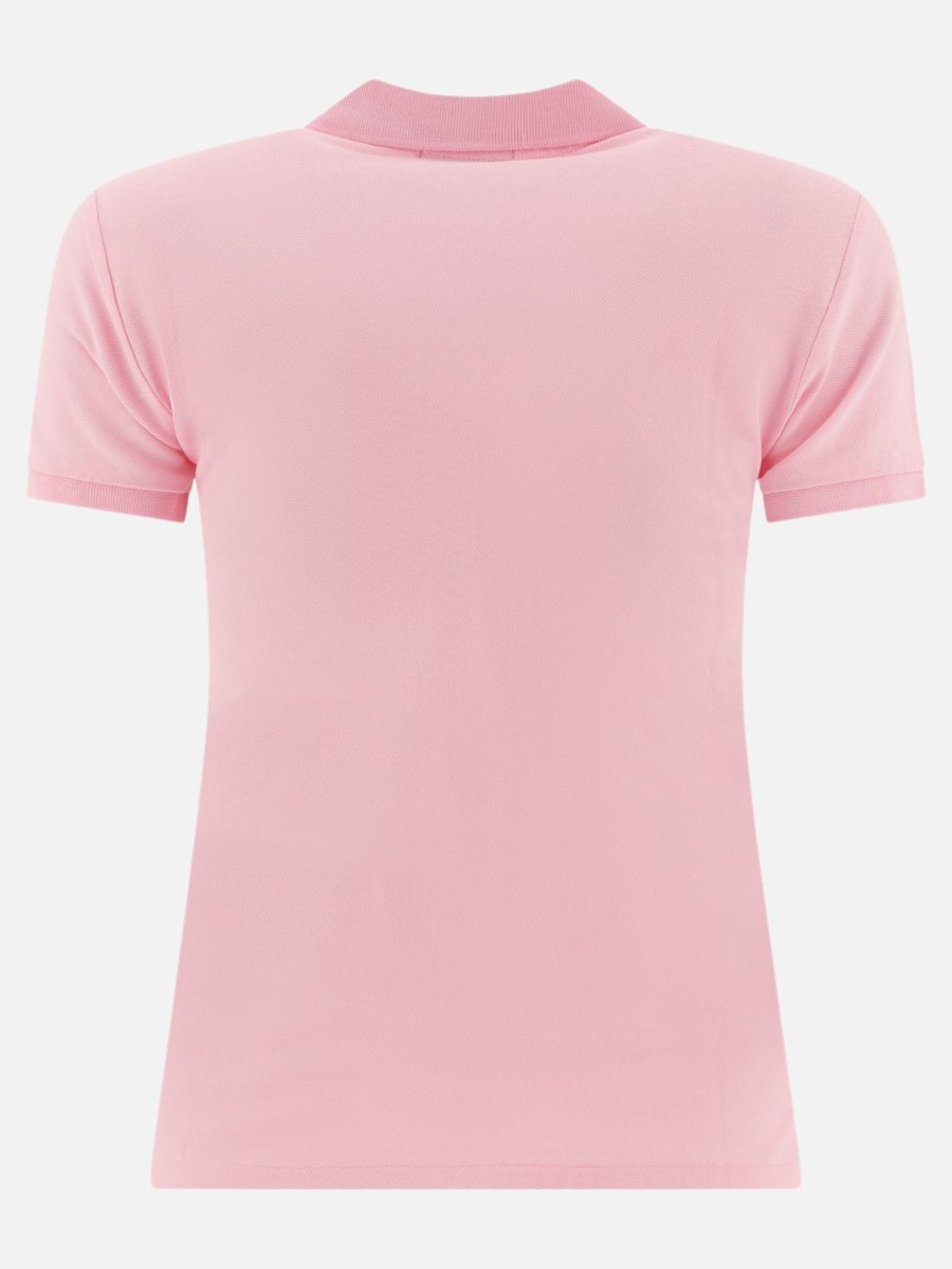Polo con logo in cotone - immagine 3