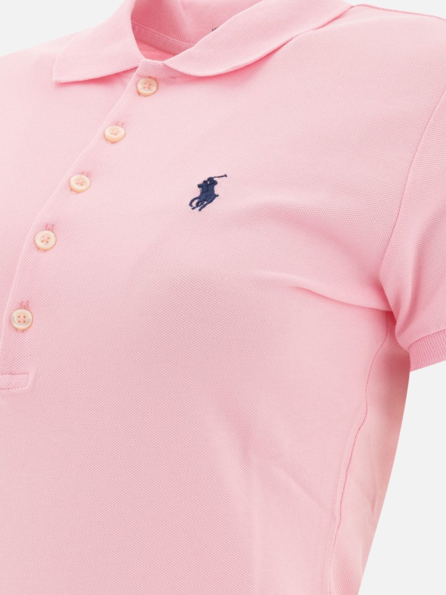 Polo con logo in cotone - immagine 5