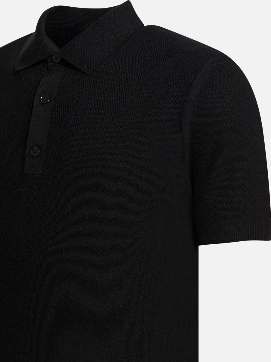 Polo in piquet di seta e cotone - immagine 5